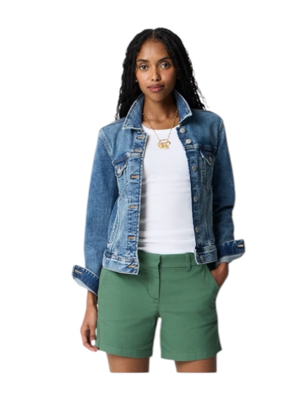 J Crew Factory 5 inch Classic Chino Short Green Womens Size 16